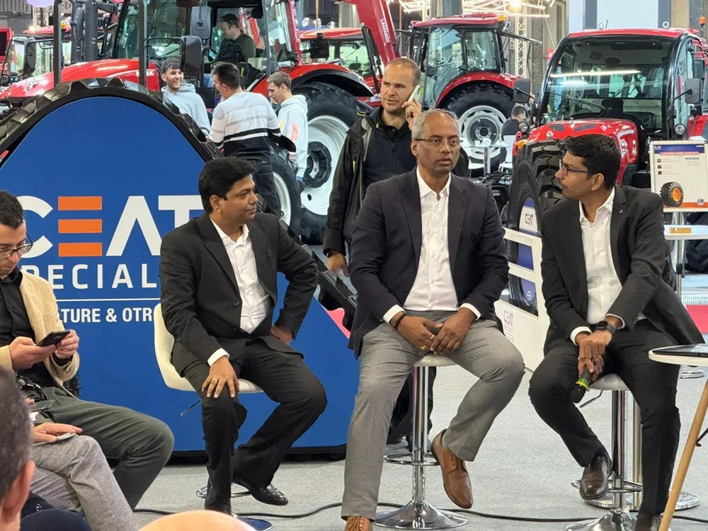 CEAT Speciality representatives sat in discussion at EIMA 2024