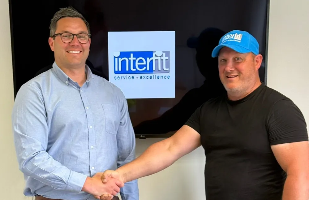 Chris Heale from Yokohama TWS and Dave Jones from DJ Industrial Tyres