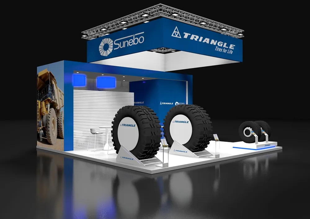 Triangle Tyre Samoter 2026 exhibition stand mock up