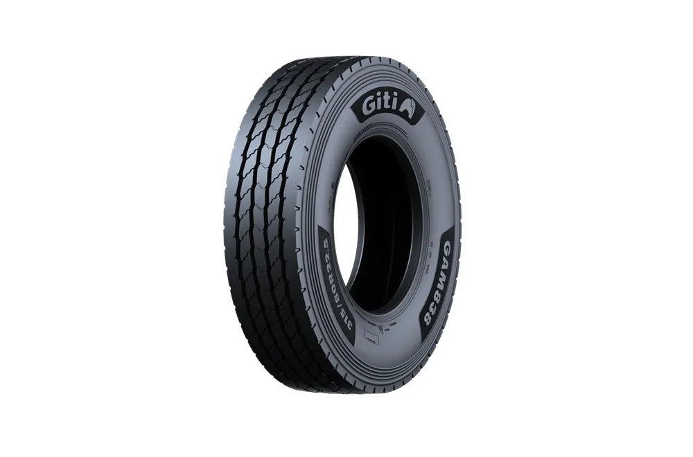 Imange of a Giti GAM838 tyre front angled view